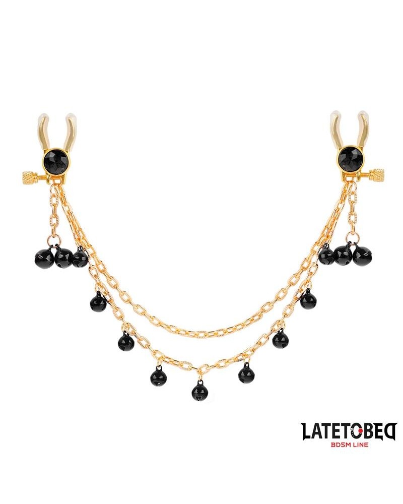 nipple clamps with chain and bells