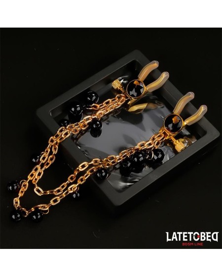 nipple clamps with chain and bells