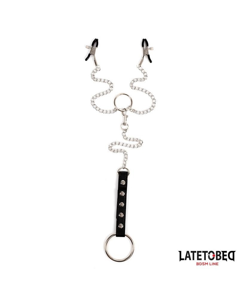 nipple clamps with penis ring
