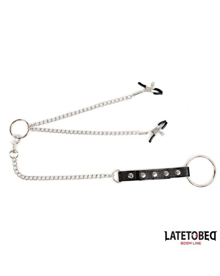 nipple clamps with penis ring