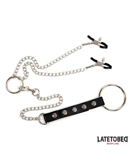 nipple clamps with penis ring