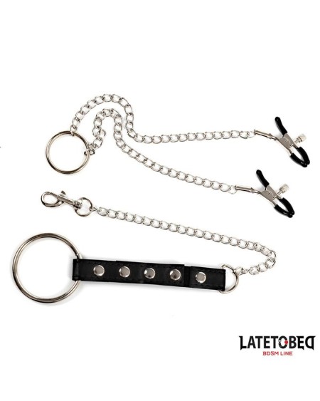 nipple clamps with penis ring