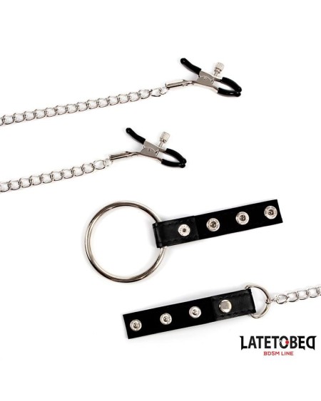 nipple clamps with penis ring