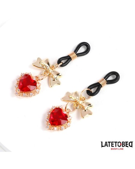 gem pendant nipple clamps