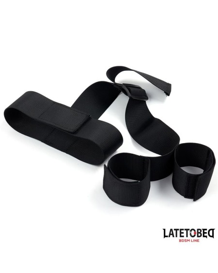 ribbon neck to wrist bondage