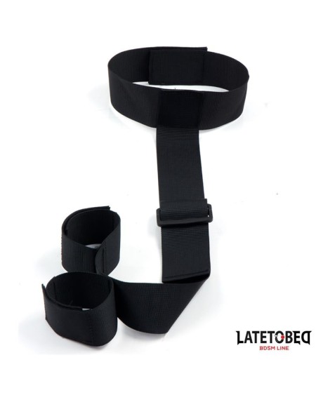 ribbon neck to wrist bondage