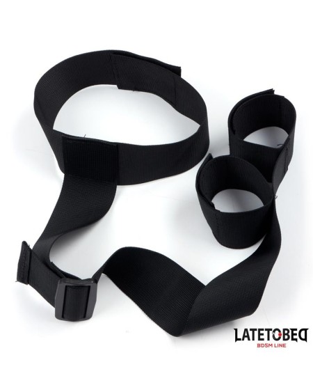 ribbon neck to wrist bondage