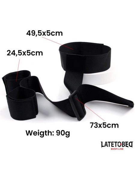 ribbon neck to wrist bondage