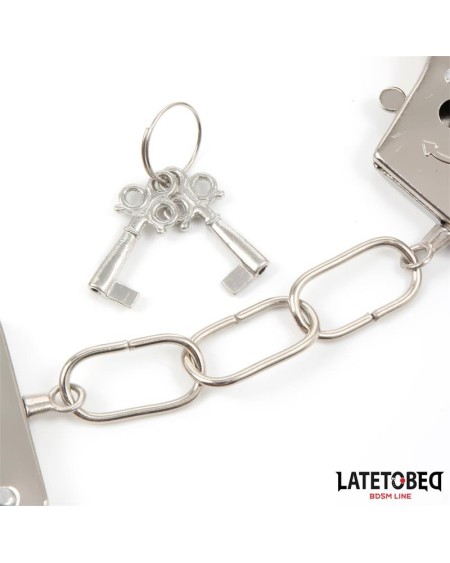 furry locking cuff red