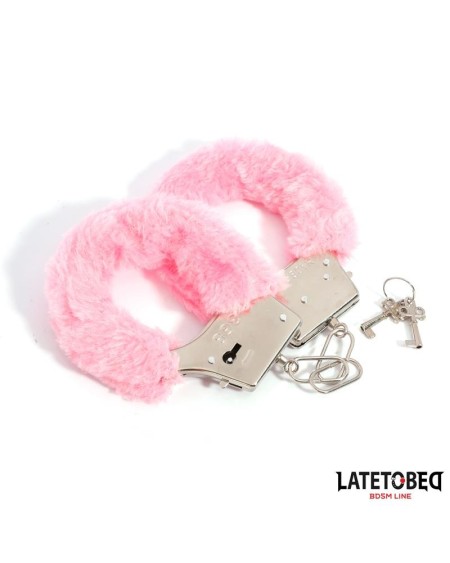 furry metal cuff rose