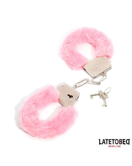 furry metal cuff rose