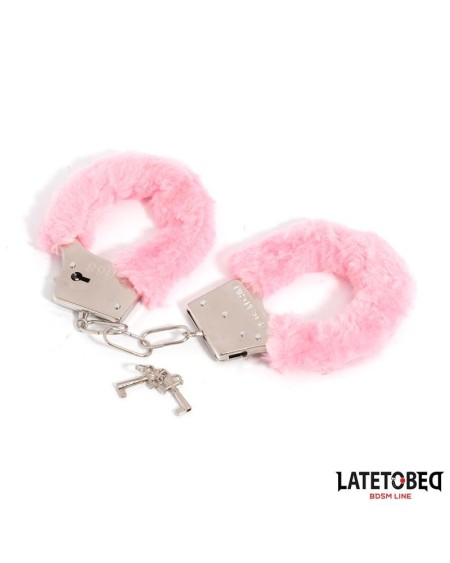 furry metal cuff rose