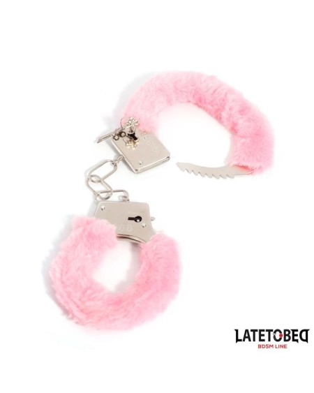 furry metal cuff rose