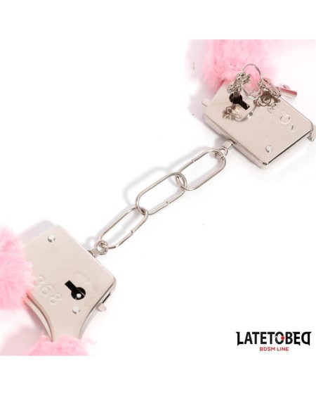 furry metal cuff rose