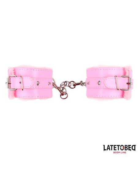 furry ankle cuff rose