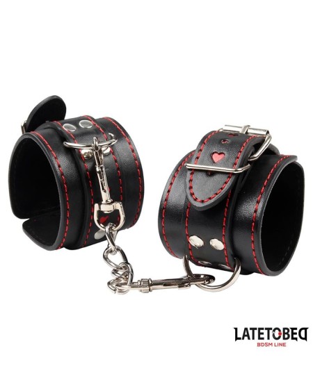 cuff with chain and hearts