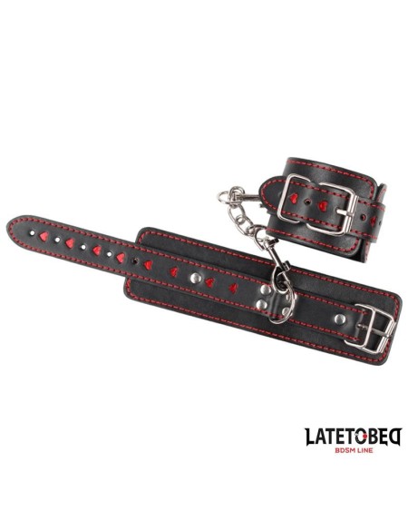 cuff with chain and hearts