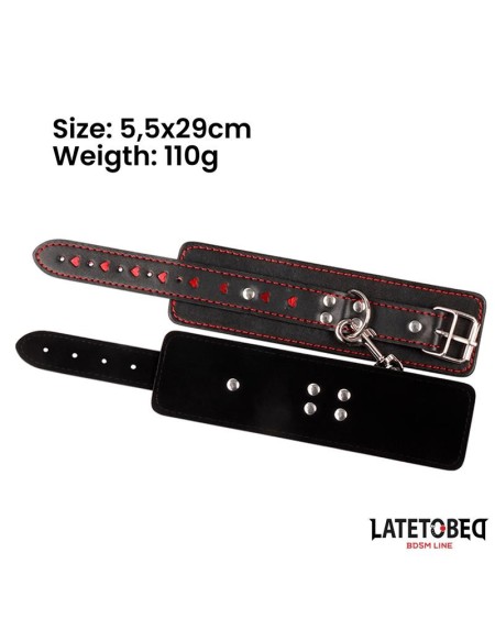 cuff with chain and hearts