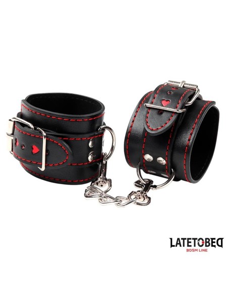 ankle cuff with chain and hearts