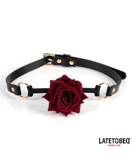 gold metal rose gag ball