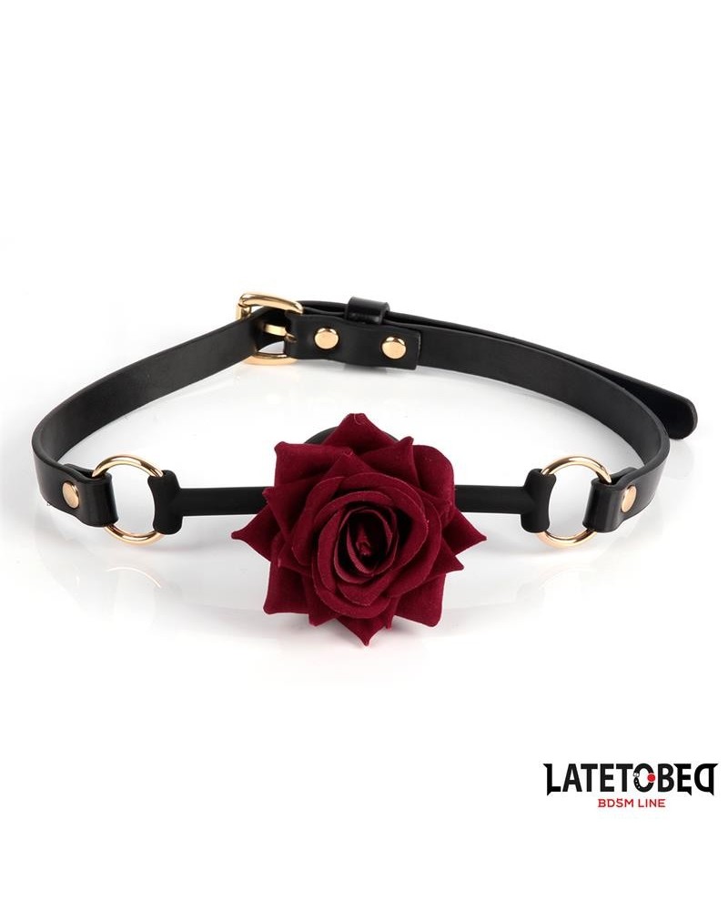 gold metal rose gag ball