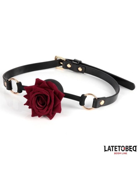 gold metal rose gag ball