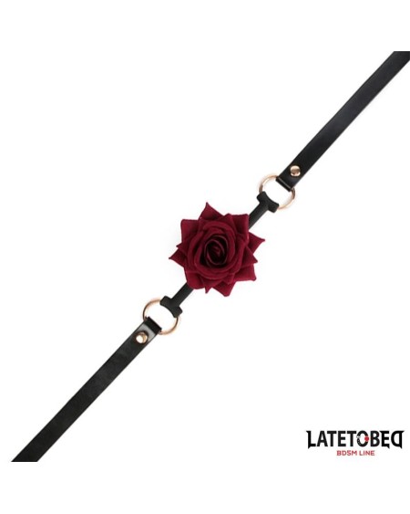 gold metal rose gag ball