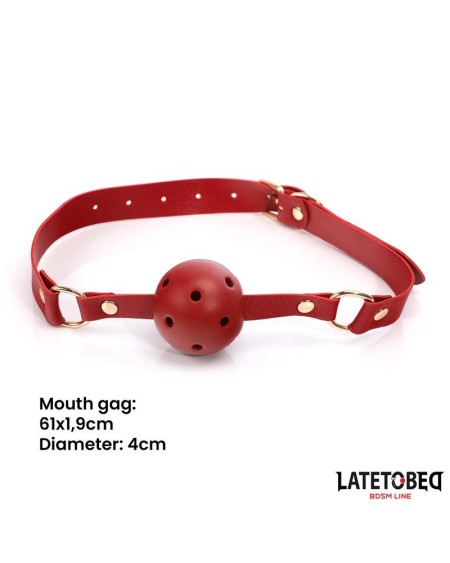 7 pcs bondage set with carry bag red