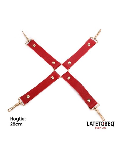 7 pcs bondage set with carry bag red