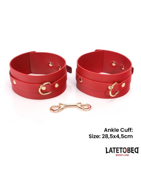 7 pcs bondage set with carry bag red