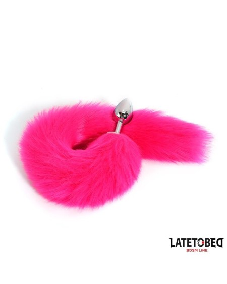 anal plug with tail hot rose 40 cm