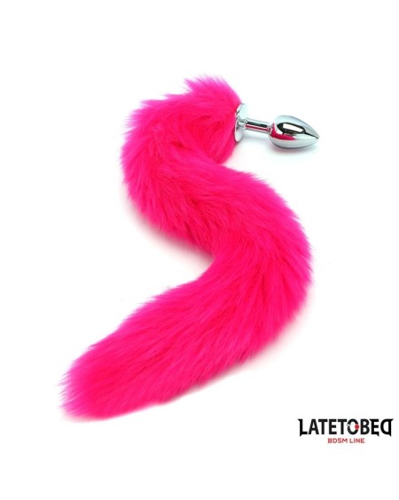 anal plug with tail hot rose 40 cm