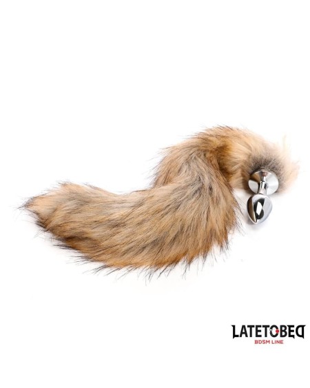 anal plug with tailbrown 40 cm