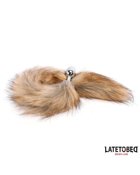 anal plug with tailbrown 40 cm