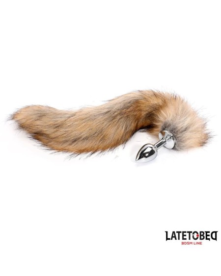 anal plug with tailbrown 40 cm