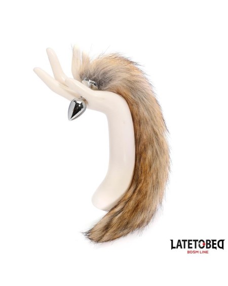 anal plug with tailbrown 40 cm