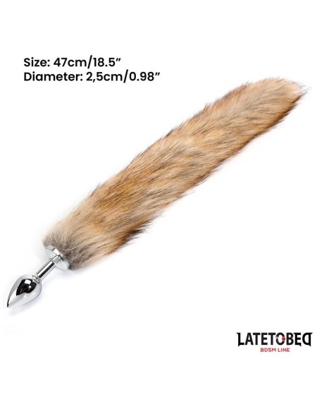 anal plug with tailbrown 40 cm