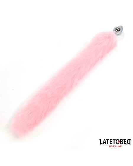 anal plug with fox tail rose 40 cm