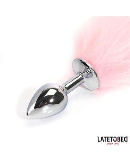 anal plug with fox tail rose 40 cm