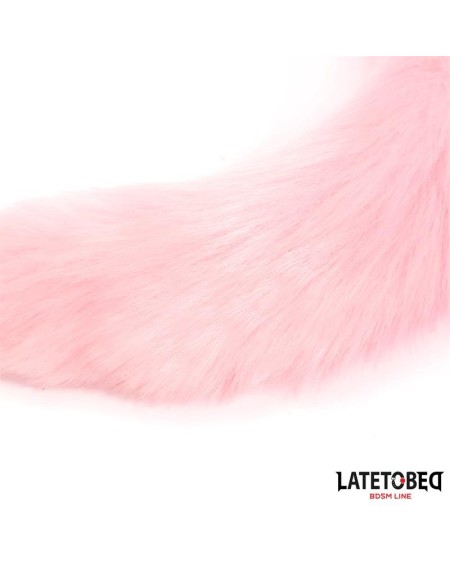 anal plug with fox tail rose 40 cm