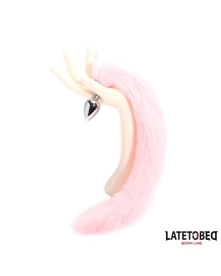 anal plug with fox tail rose 40 cm