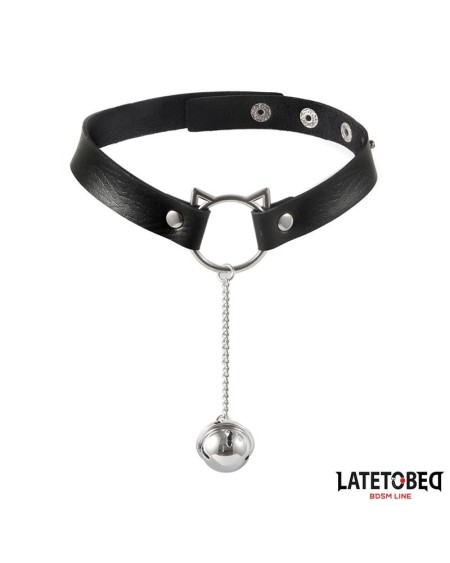 choker with cat ear hoop and bell