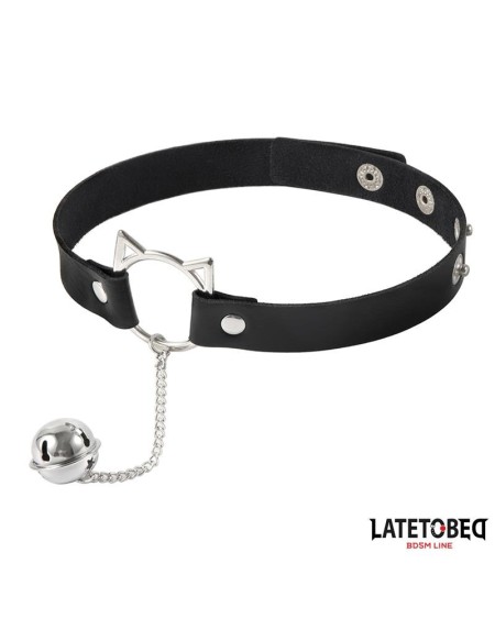 choker with cat ear hoop and bell