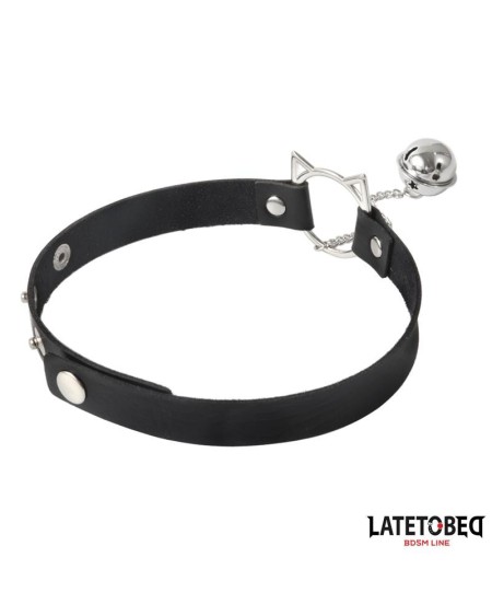 choker with cat ear hoop and bell