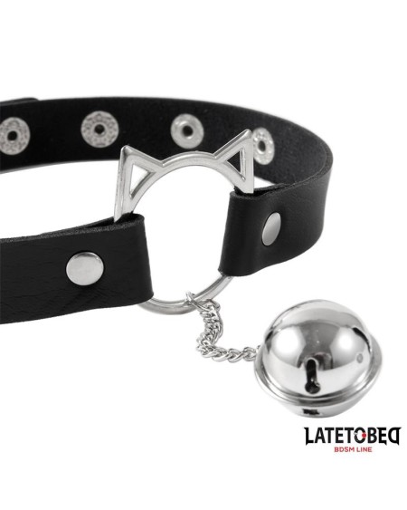 choker with cat ear hoop and bell