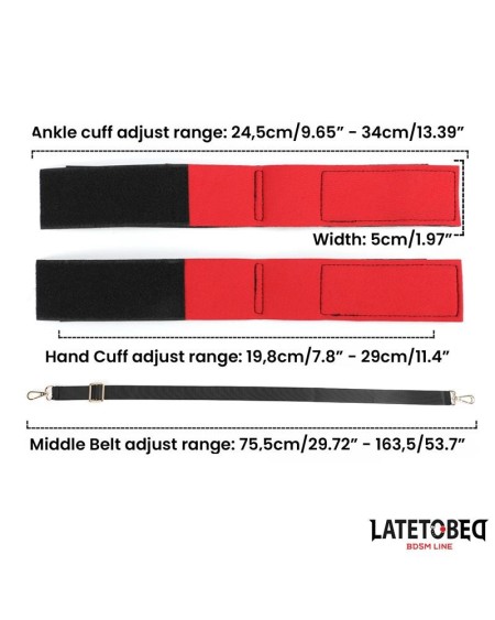 leg open restraints set