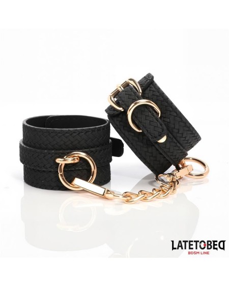 weaving patterns wrist cuff golden chain