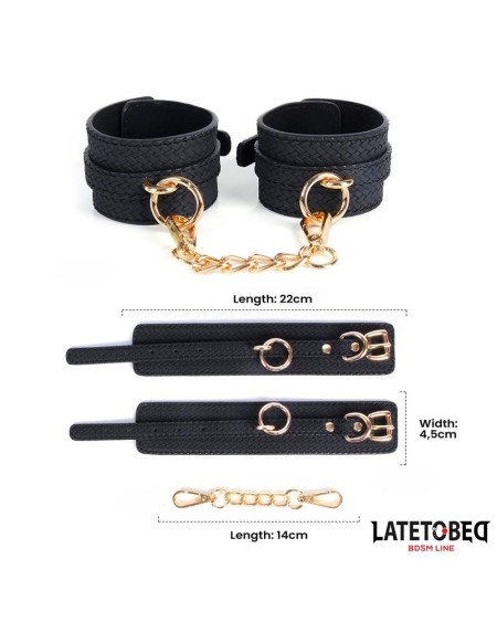 weaving patterns wrist cuff golden chain