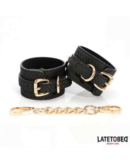 weaving patterns ankle cuff golden chain