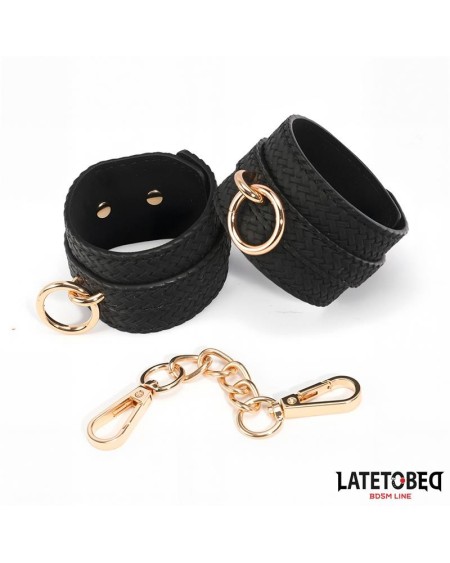 weaving patterns ankle cuff golden chain